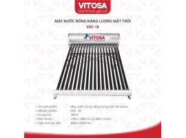 MÁY NƯỚC NÓNG NĂNG LƯỢNG MẶT TRỜI VITOSA 180 LÍT  (VTS-V02-18)