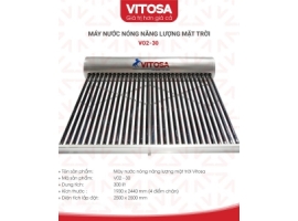 MÁY NƯỚC NÓNG NĂNG LƯỢNG MẶT TRỜI VITOSA 300 LÍT  (VTS-V02-30)